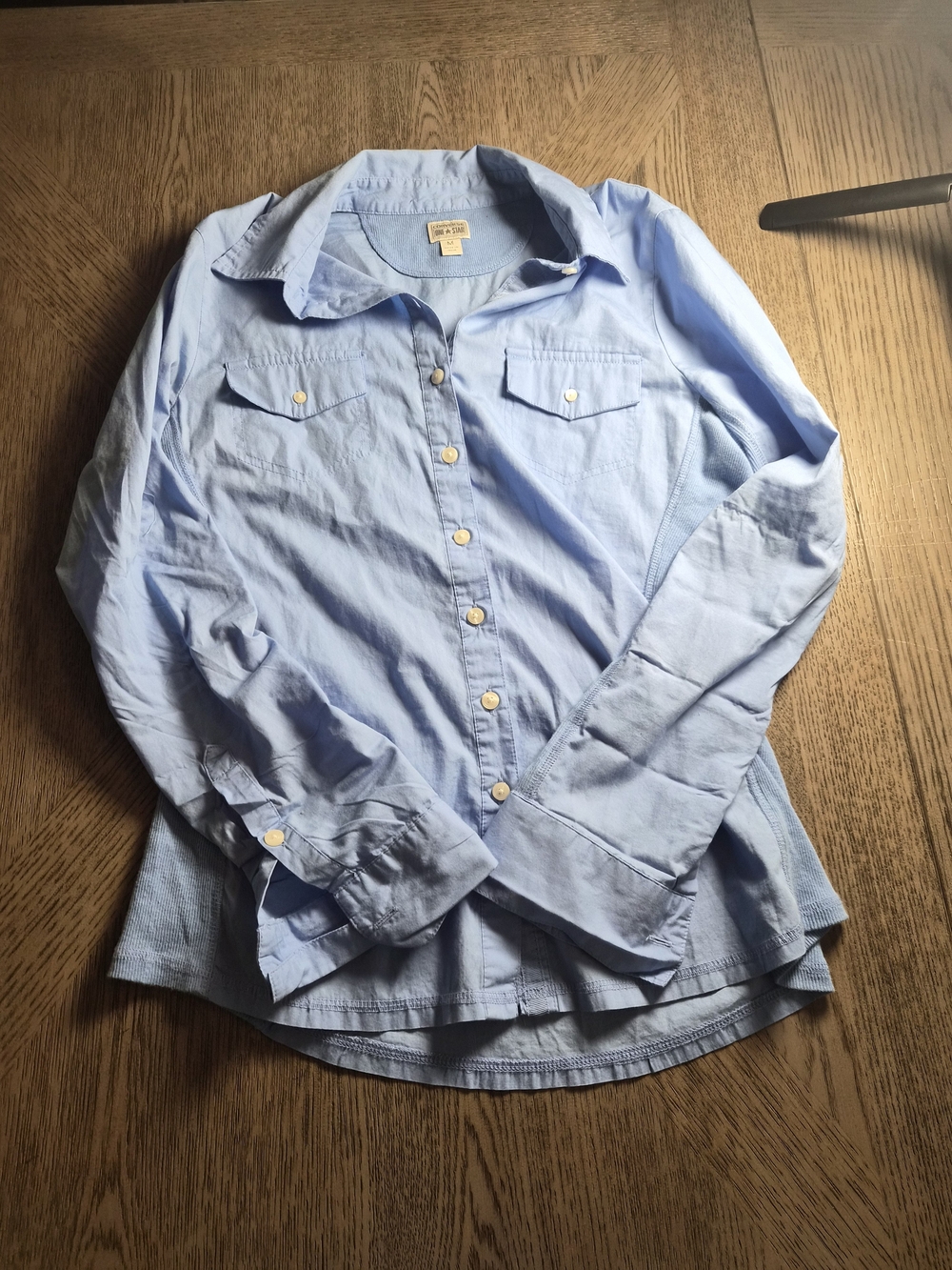 Converse Light Blue Men’s Casual Button-Down Shirt